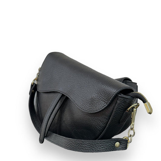 Bolso Silla Montar Piel Negro