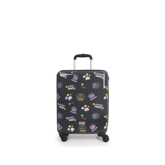 Maleta de Cabina Rígida Mr. Wonderful Smile Gabol, 4 Ruedas Dobles, Cerradura TSA