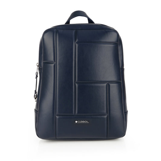 Mochila Gabol Cloe Piel Sintética Azul Acolchada, Mediana y Sin PVC