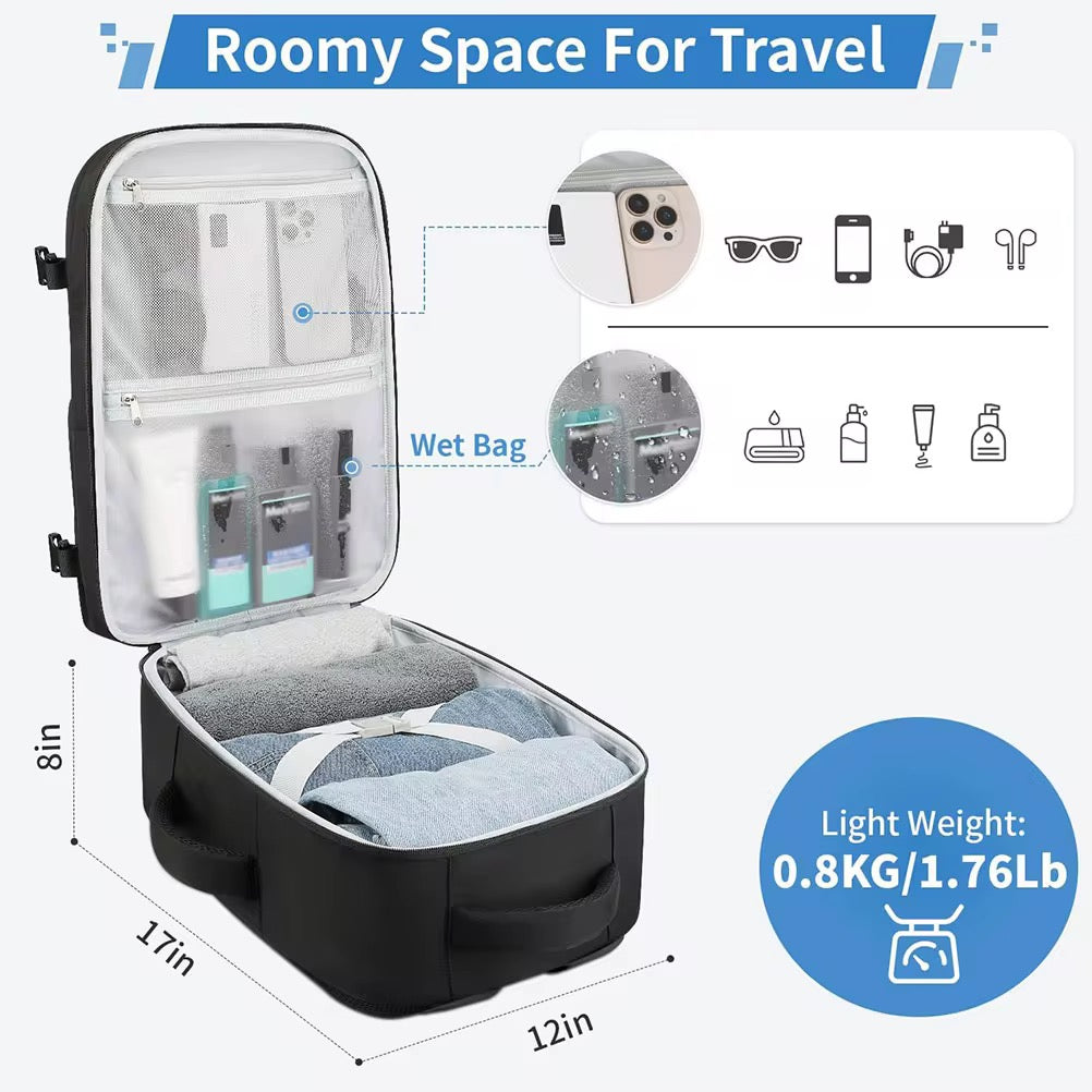 Mochila de cabina aerolínea low-cost 40x30x20 Raw Numiko