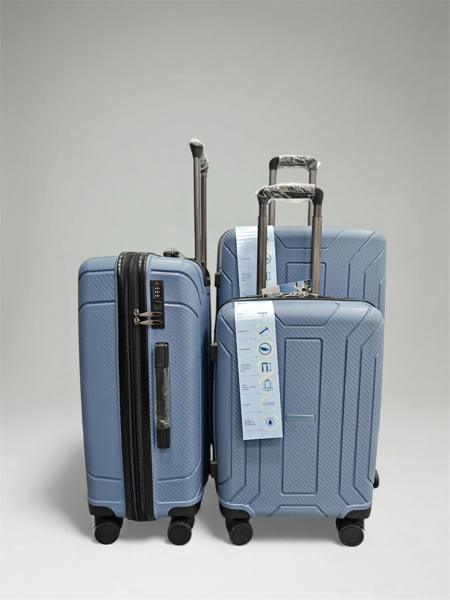 Juego de 3 Maletas Polipropileno Expansibles Neo