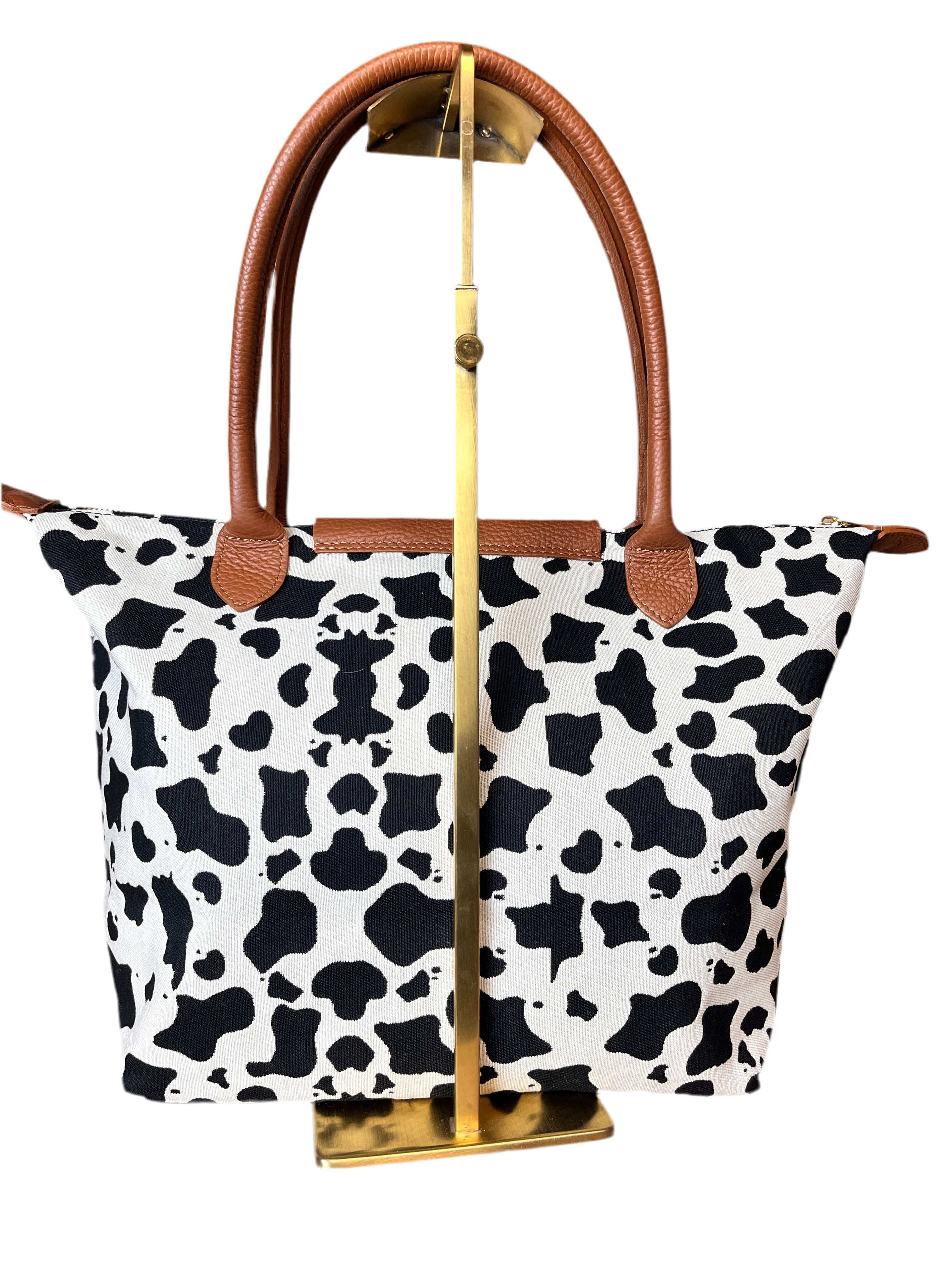 Bolso tote pequeño estampado vaca
