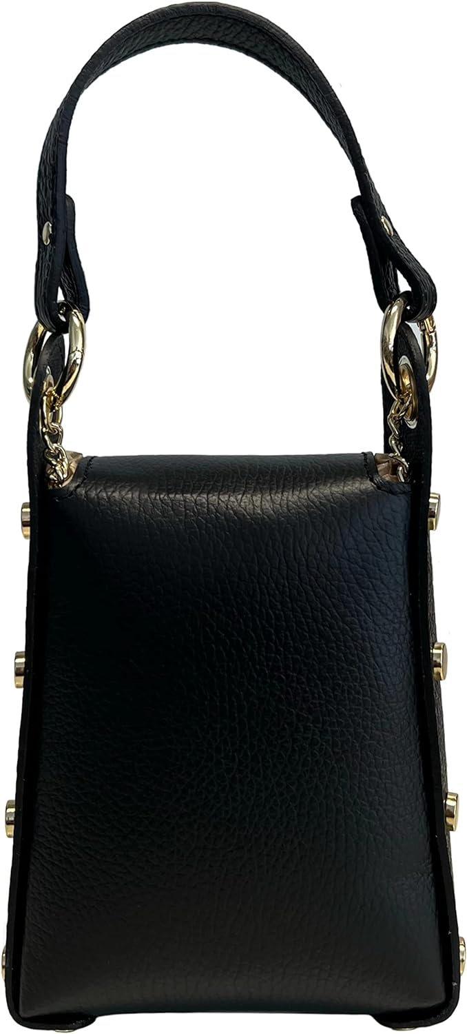 Mini Bolso de piel auténtica con Detalle de Abeja