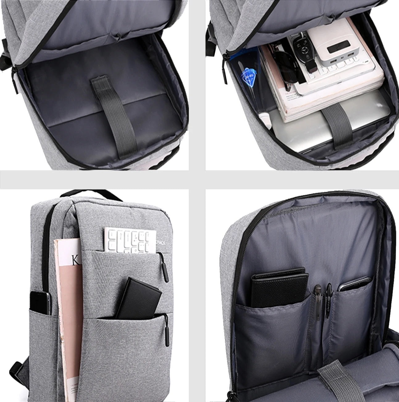 Mochila Portátil Negocio Oficina con acceso USB Universidad