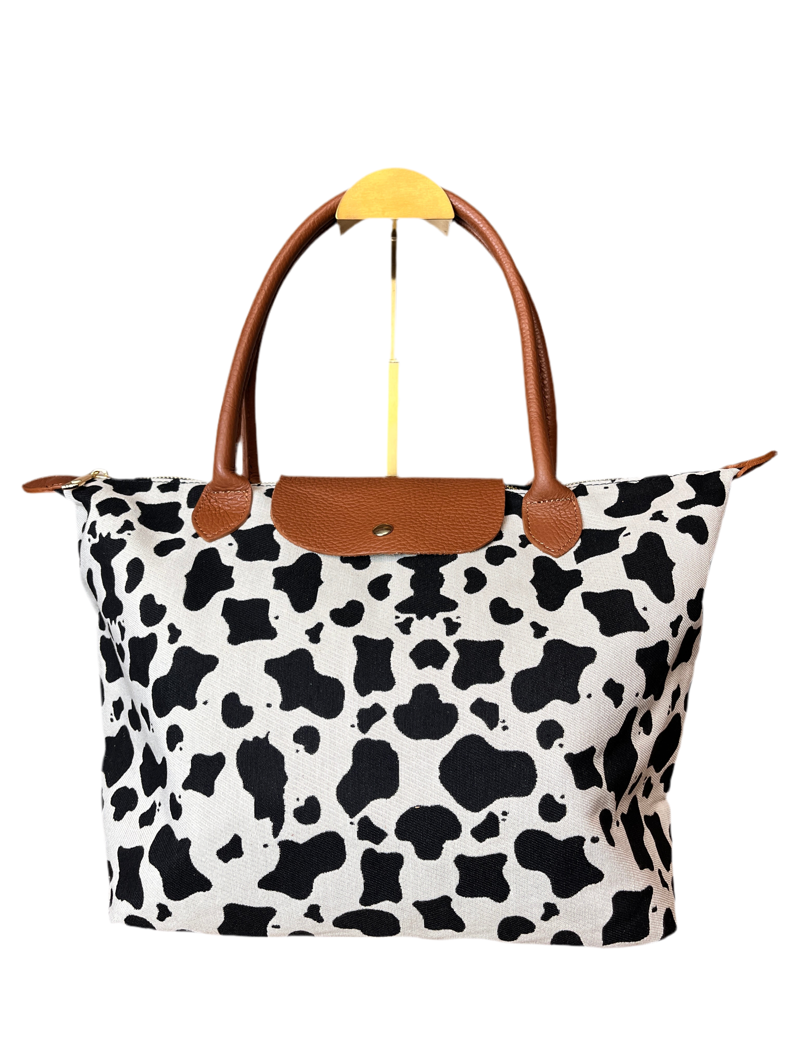 Bolso tote pequeño estampado vaca