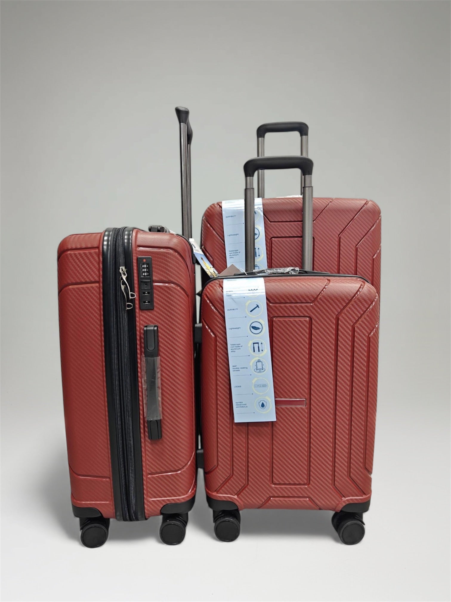 Juego de 3 Maletas Polipropileno Expansibles Neo