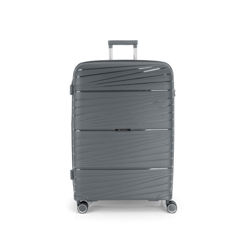 Maleta Grande KIBA Expandible Rígida con Cerradura TSA y 4 Ruedas Dobles