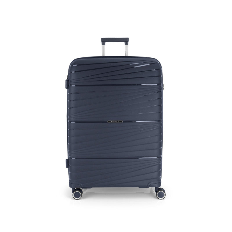 Maleta Grande KIBA Expandible Rígida con Cerradura TSA y 4 Ruedas Dobles
