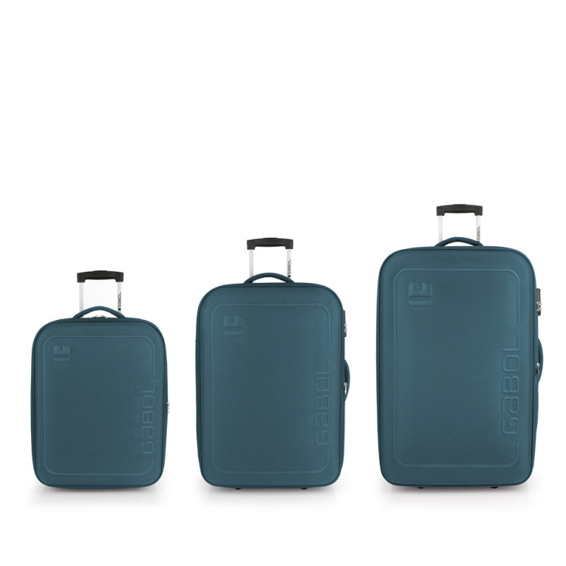 Juego Maletas Gabol Orbit: Cabina, Mediana, Grande, Expansibles, 4 Ruedas, Negro