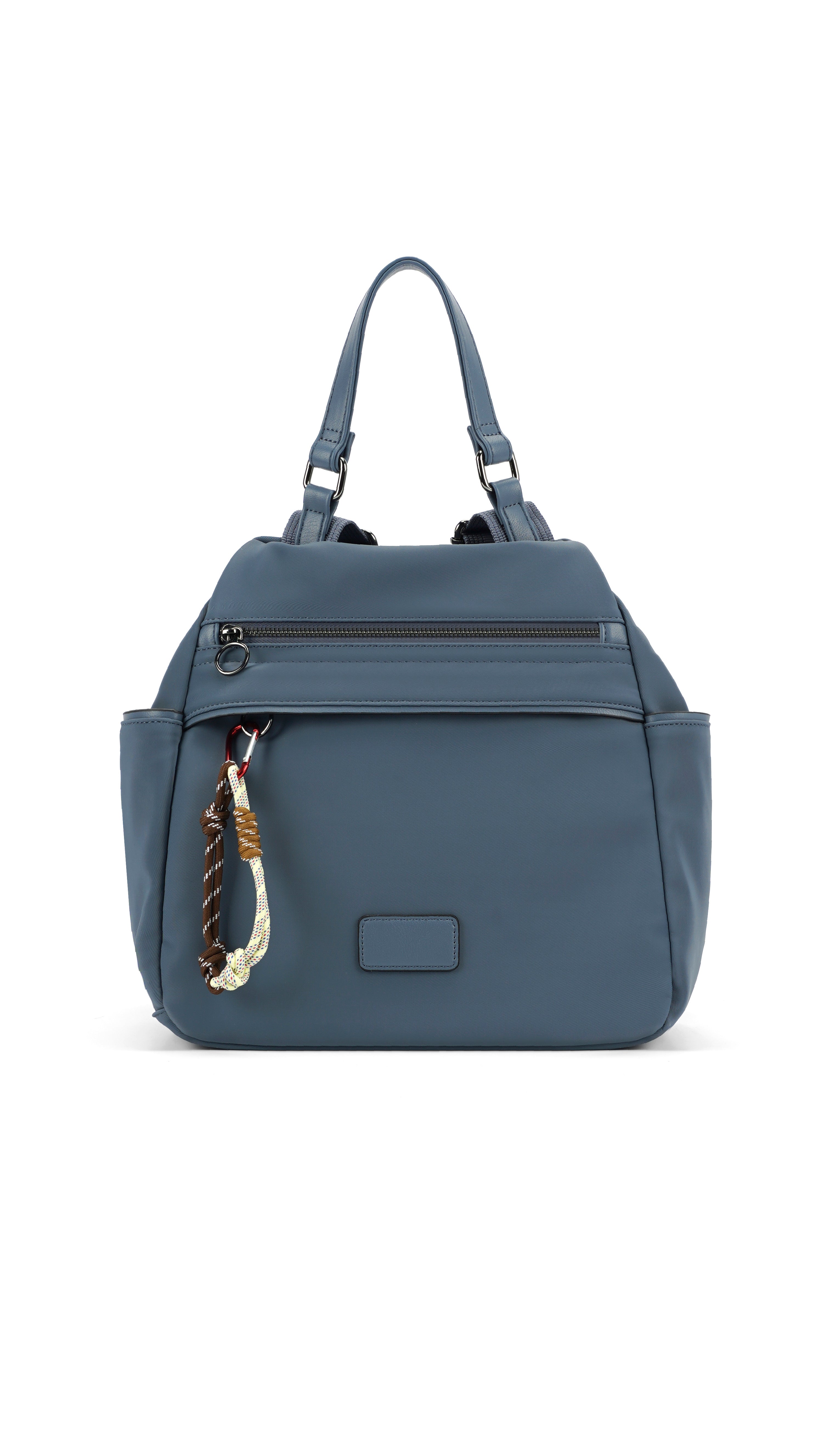Mochila de mujer con compartimento y llavero Sira