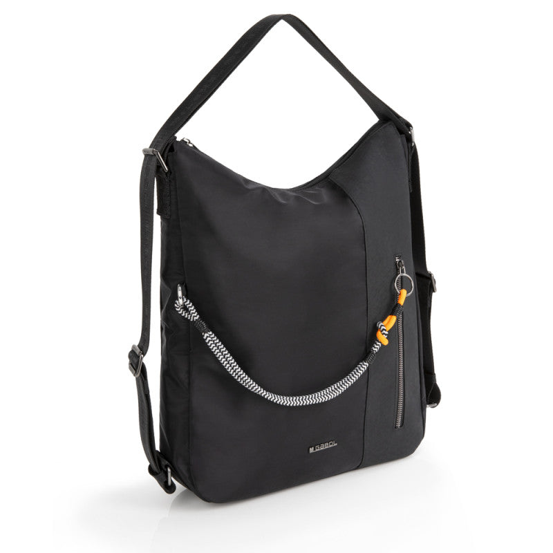 Bolso Mochila Gabol Aisha Moderno Resistente al Agua Libre de PVC Naranja