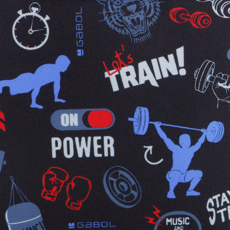 Estuche Triple Gabol TRAINING: Organizador Escolar Impermeable de Poliéster sin PVC