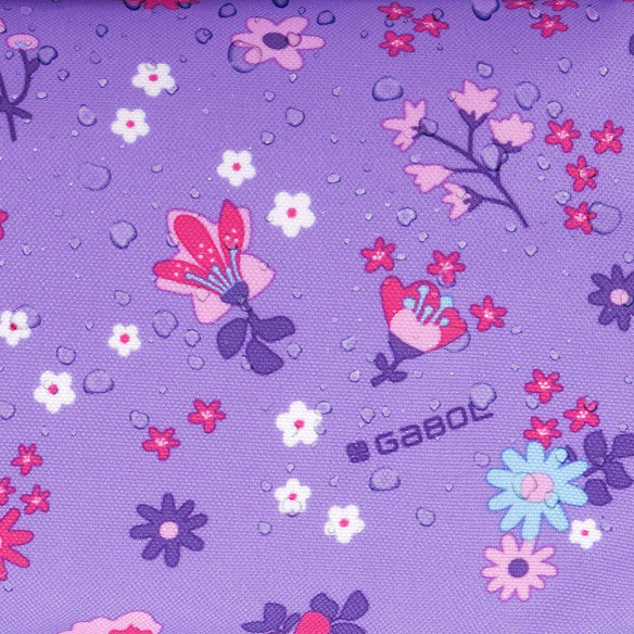Estuche Triple Violeta Gabol: Organizador Escolar 22x7x7 cm, Impermeable, Libre de PVC