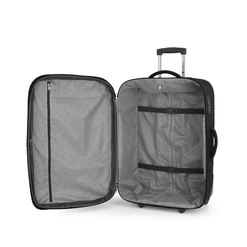 Juego Maletas Gabol Orbit: Cabina, Mediana, Grande, Expansibles, 4 Ruedas, Negro