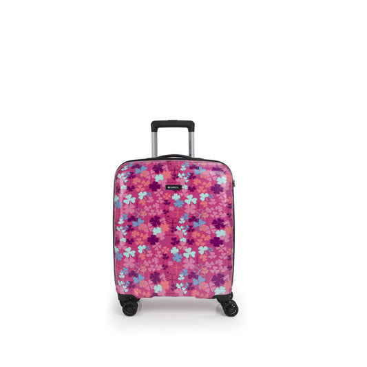 Maleta de Cabina Rígida Gabol Clover, 4 Ruedas Dobles, Cerradura TSA