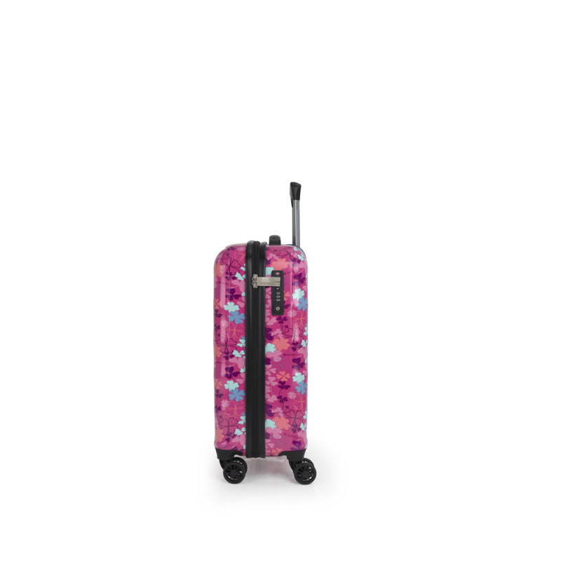 Maleta de Cabina Rígida Gabol Clover, 4 Ruedas Dobles, Cerradura TSA
