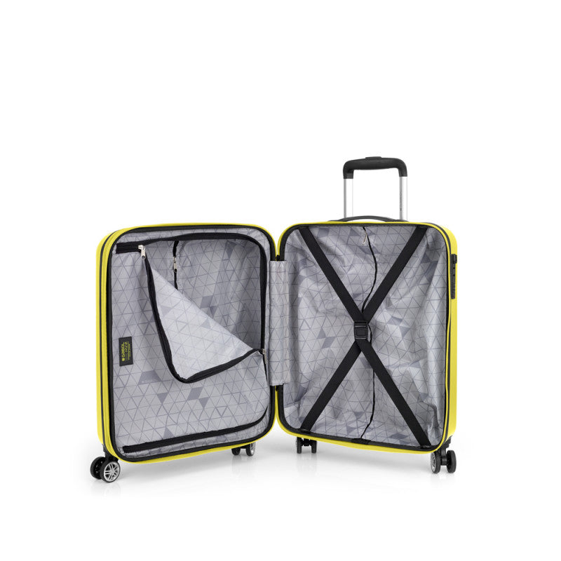 Maleta Cabina Gabol Future Plus Rígida Expandible, 4 Ruedas Dobles, Cerradura Combinada