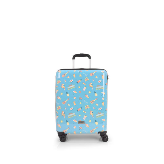 Maleta Cabina Rígida Gabol Mr. Wonderful Happy - Ligera, 4 Ruedas Dobles, TSA