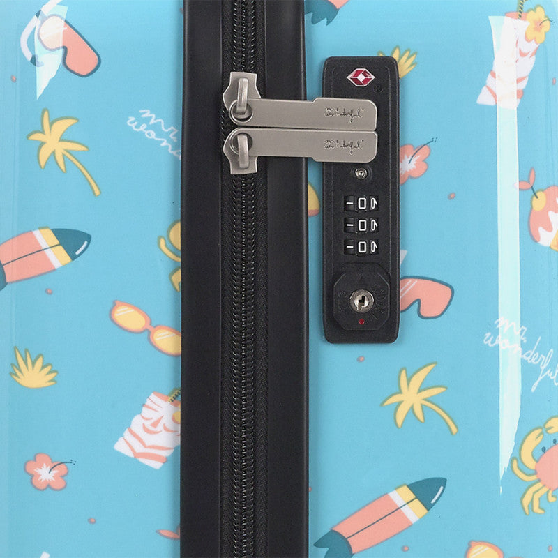 Maleta Rígida Cabina Gabol Mr. Wonderful Happy 4 Ruedas Dobles