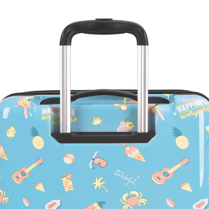 Maleta Rígida Cabina Gabol Mr. Wonderful Happy 4 Ruedas Dobles