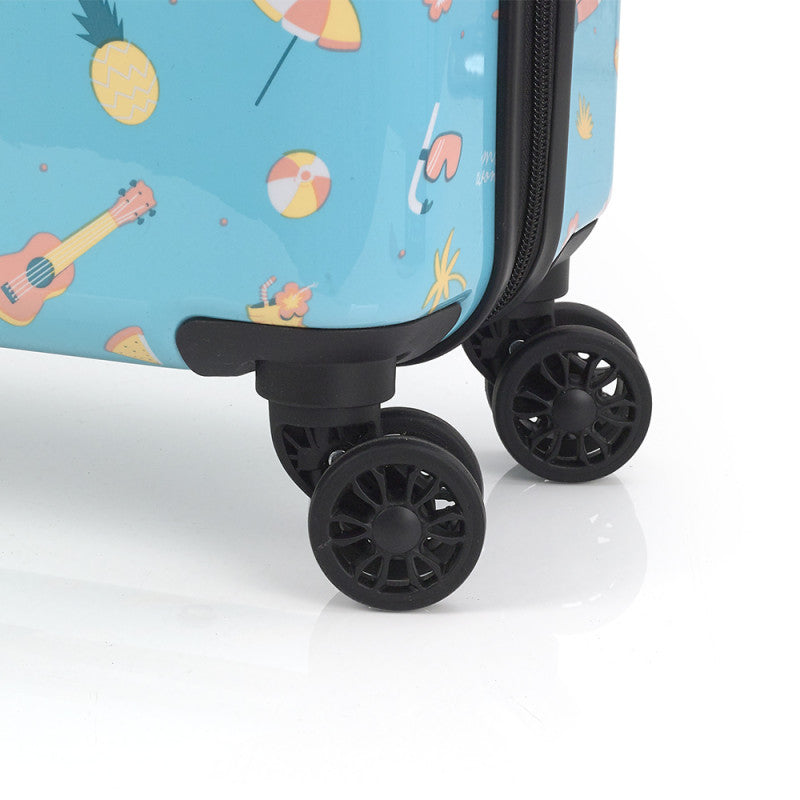 Maleta Cabina Rígida Gabol Mr. Wonderful Happy - Ligera, 4 Ruedas Dobles, TSA