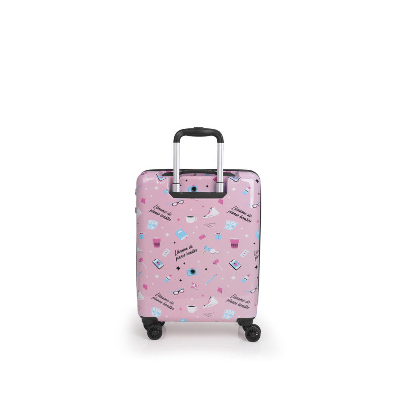 Maleta de Cabina Rígida Mr. Wonderful LIFE, 4 Ruedas Dobles, Ligera, TSA