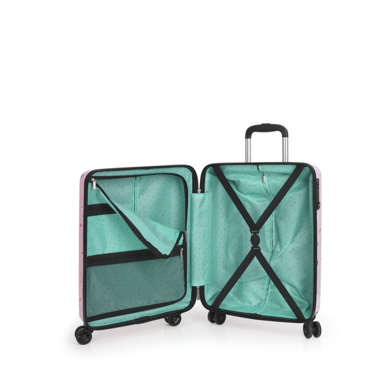 Maleta de Cabina Rígida Mr. Wonderful LIFE, 4 Ruedas Dobles, Ligera, TSA