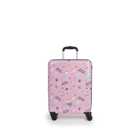 Maleta de Cabina Rígida Mr. Wonderful LIFE, 4 Ruedas Dobles, Ligera, TSA
