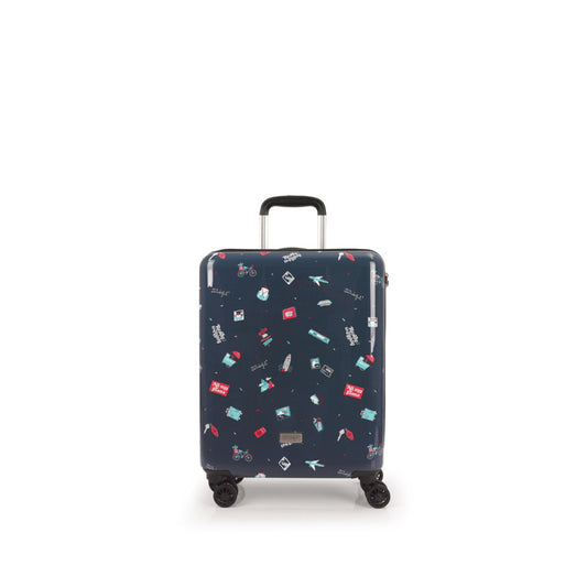 Maleta de Cabina Rígida Gabol Mr. Wonderful Plans, 4 Ruedas Dobles, TSA