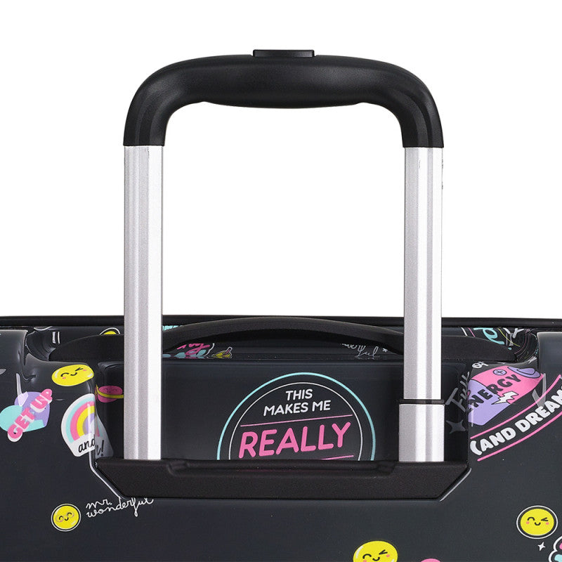 Maleta de Cabina Rígida Mr. Wonderful Smile Gabol, 4 Ruedas Dobles, Cerradura TSA