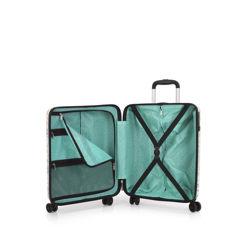 Maleta Cabina Rígida Gabol x Mr. Wonderful Vibes 4 Ruedas Dobles TSA