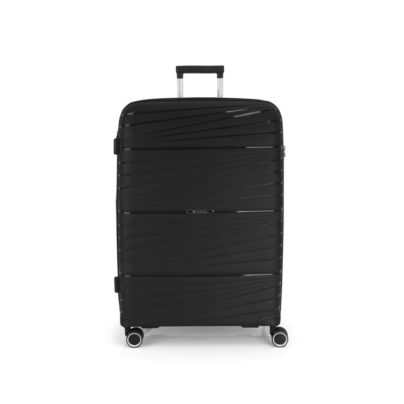 Maleta Grande KIBA Expandible Rígida con Cerradura TSA y 4 Ruedas Dobles