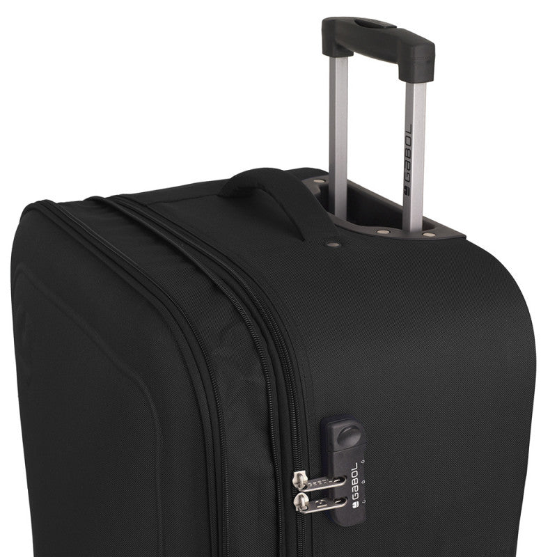 Maleta Grande Gabol ORBIT Expandible, 2 Ruedas, Segura y Ligera para Viaje