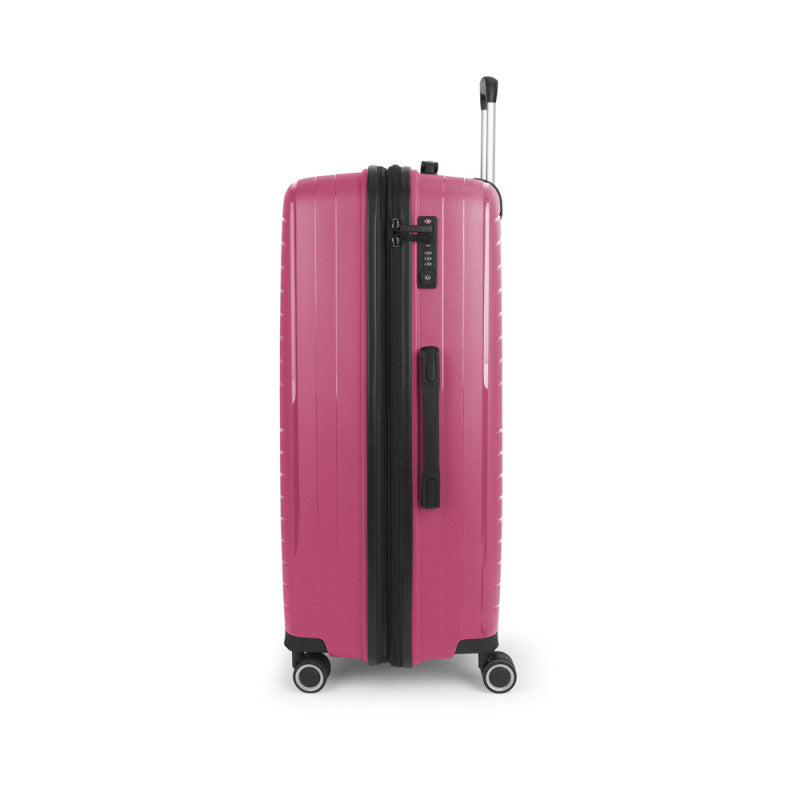 Maleta Grande SHINYUU Rígida Expandible 4 Ruedas Dobles Cerradura TSA