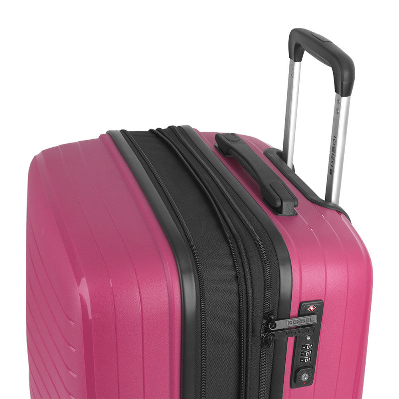 Maleta Grande SHINYUU Rígida Expandible 4 Ruedas Dobles Cerradura TSA