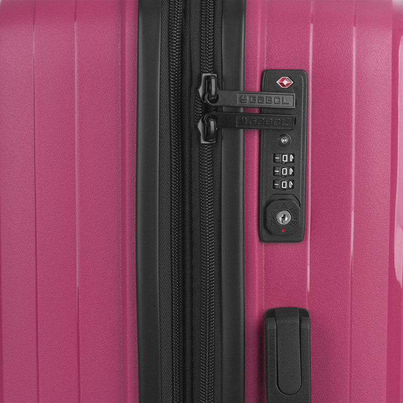 Maleta Grande SHINYUU Rígida Expandible 4 Ruedas Dobles Cerradura TSA