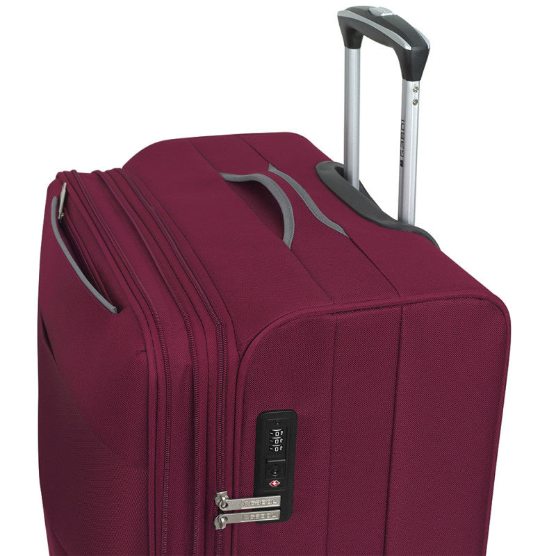 Maleta Grande Gabol ZAMBIA Expandible, Blanda, 4 Ruedas Dobles, 105L, TSA