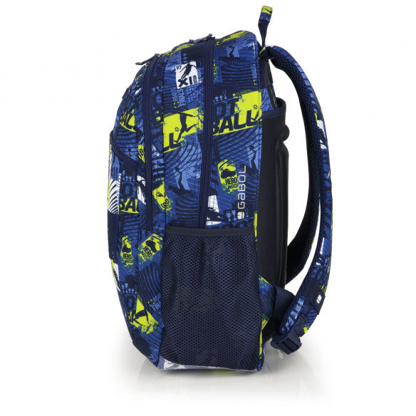 Mochila Escolar Gabol Ball Grande Adaptable a Carro con 2 Compartimentos