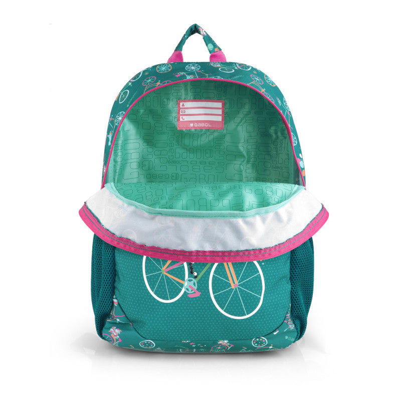 Mochila Escolar Gabol Fiori Adaptable a Carro con Espalda Termoformada y Organizador