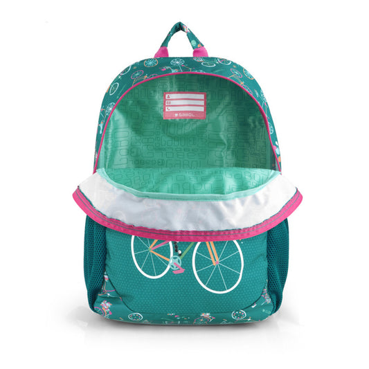 Mochila Escolar Gabol Fiori Adaptable a Carro con Espalda Termoformada y Organizador