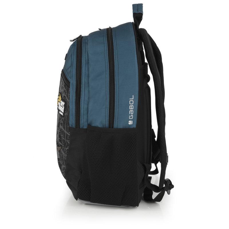 Mochila Escolar Gabol ROAD Adaptable a Carro con Doble Compartimento