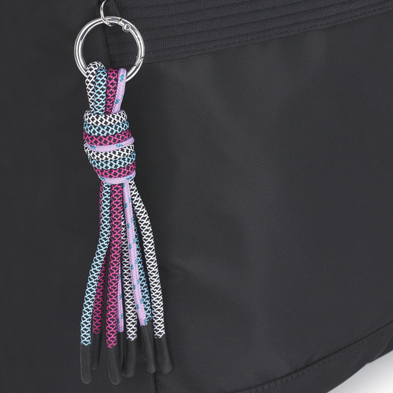 Mochila Escolar Gabol Aroa Expandible Resistente Agua con Organizador Negro