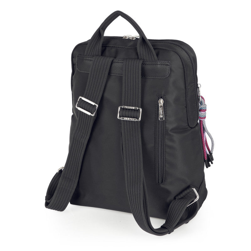Mochila Escolar Gabol Aroa Expandible Resistente Agua con Organizador Negro