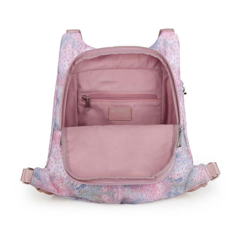 Mochila Bolso Gabol Nabila Rosa Elegante Resistente Agua Poliéster Sintético