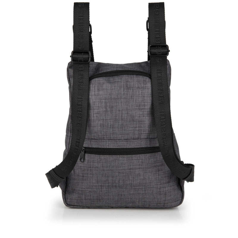 Mochila Bolso Gabol SHANI Elegante Poliéster Gris, 26x33x9cm Versátil para Mujer