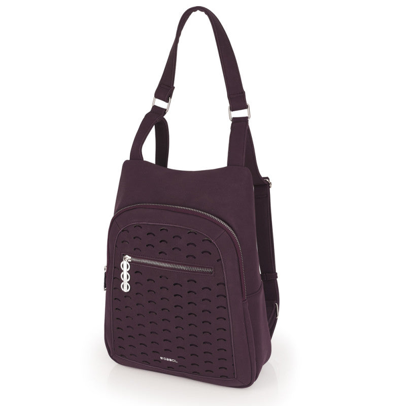 Mochila Bolso Elegante Mujer Gabol Thaïs Piel Sintética Burdeos Ligera Versátil