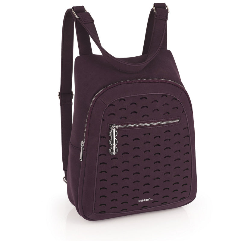 Mochila Bolso Elegante Mujer Gabol Thaïs Piel Sintética Burdeos Ligera Versátil
