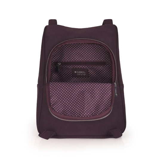 Mochila Bolso Elegante Mujer Gabol Thaïs Piel Sintética Burdeos Ligera Versátil