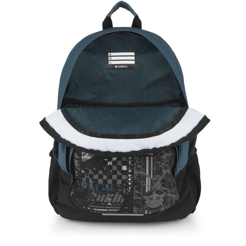 Mochila Escolar Gabol ROAD con 3 Compartimentos, Ergonómica y Libre de PVC