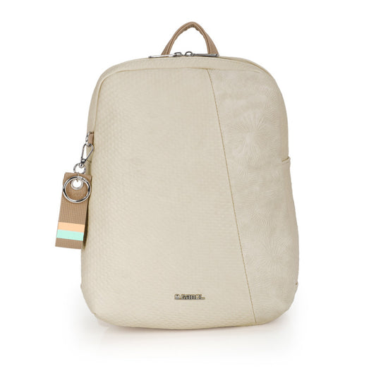 Mochila Muriel Gabol Beige Elegante Piel Sintética Sin PVC Uso Diario